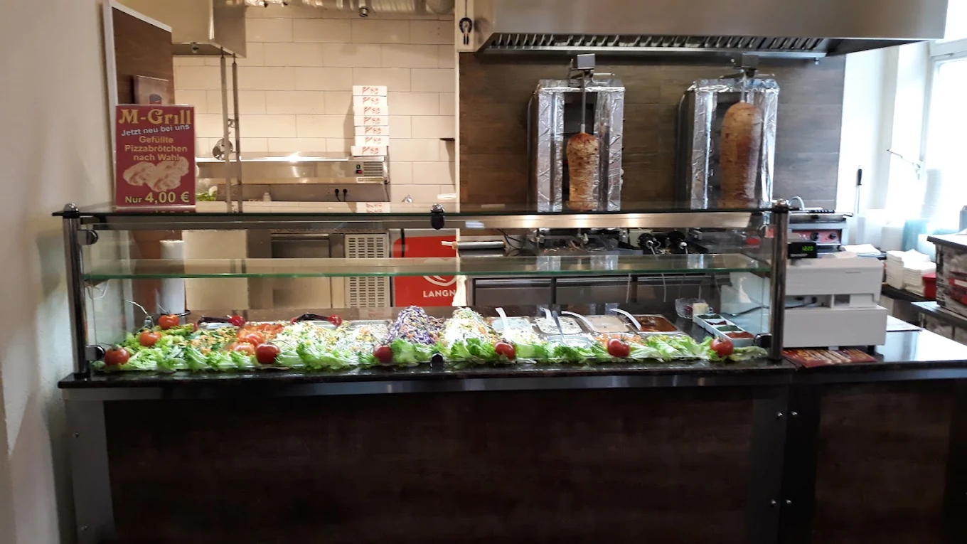 Frische Theke mit Grill
